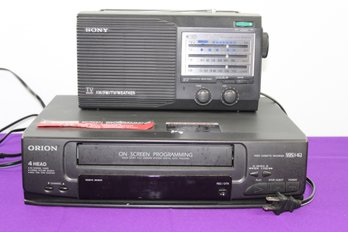 Orion VHS Player, Sony Radio