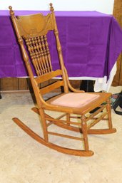 Nice Antique Wood Rocking Chair