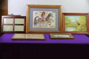 Ted Degrazia Matted And Framed Art Print, Picture Frames