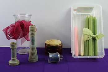 Candles, Holders, And Coasters