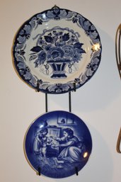 Vintage Blue Wall Plates