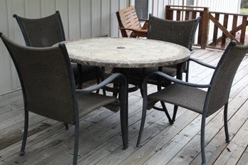 Nice Outdoor Patio Table With Four Chairs