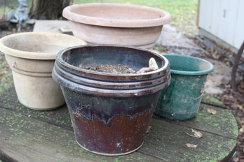 Four Flower Pots 13 Inch, 10-in 9-in, 8 In