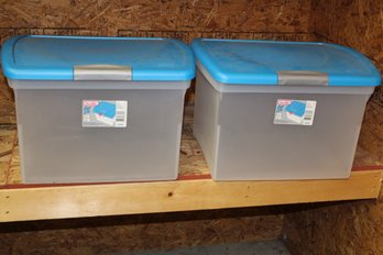2 Sterilite Storage Totes 15x11