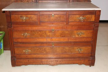 Antique Small Buffet Five-drawer 30-in Tall 43-in Long