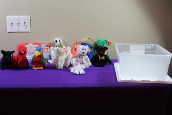 Tub Of Ty Beanie Babies 12 Total