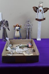 Collection Of Angels And Crosses