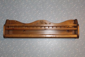 Quilt Rack With Shelf 37.5 In