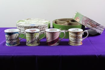 8 Rosanna Chocolate Mugs In Cases