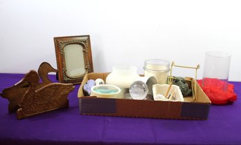 Wood Duck Napkin Holder, Candle, Picture Frame, Miscellaneous