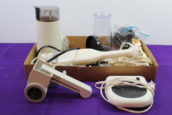 Cheese Grater, Coffee Grinder, Hot Plate, Handheld Blender, Electric Knife