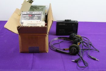 Cassettes, Player And Headphones