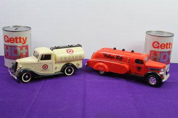 Phillips 661941 International Airflow Toy Bank, Vintage Texaco Tanker Truck