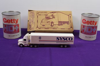 Sysco White GMC Cab With Trailer, New Inbox