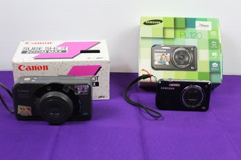 Canon Sure Shot, Samsung Pl120 Cameras