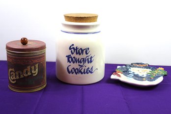 Cookie Jar, Candy Jar Music Box, Candy Platter