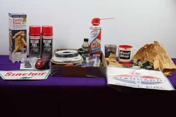 Miscellaneous Maps, Butane Fuel, Gas Sticker Signs