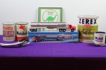 Amoco Tanker, Empty Cans, Oil Spout