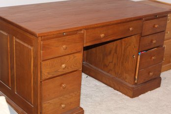 Wood Desk In Nice Condition 54x30x28