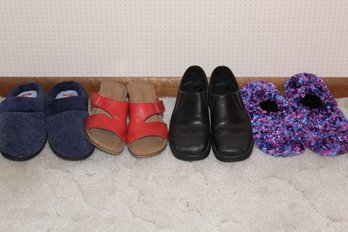 Four Pairs Of Ladies Shoes, Slippers