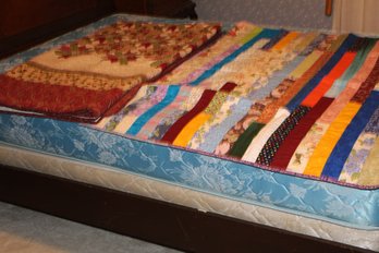 Two Quilts,  One Lap