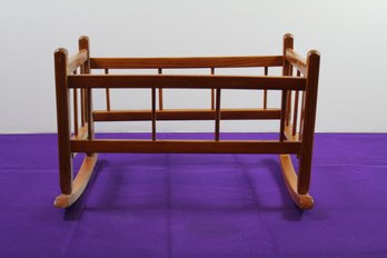 Doll Bed Frame, Rocking 9-in Tall, 15-in Wide