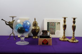 Candle Holders, Camera, Glass Bowl, Miscellaneous