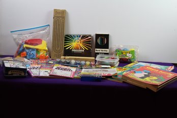 Large Lot Of Kid Games, Coloring Books