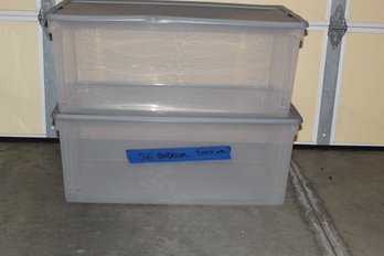 2  10 QT Totes With Lids
