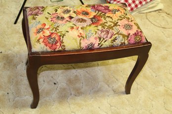 Vintage Wooden Piano Bench