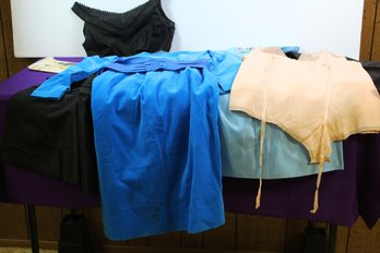 Three Home Sewn Dresses And Undergarments