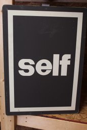 Vintage 'self' Sign Used At Gas Station #2 24.5 X17
