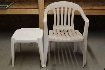 Plastic Chair And Table