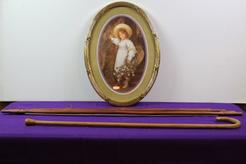 Bamboo Textile Hanger, Cane, Picture