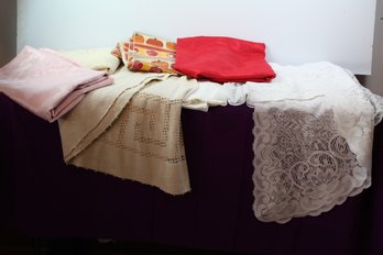 Tablecloths, Set Of Curtains, Green Tote