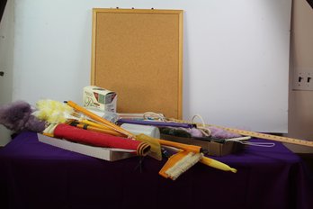 Cleaning Supplies, Square Yardstick, Bulletin Board