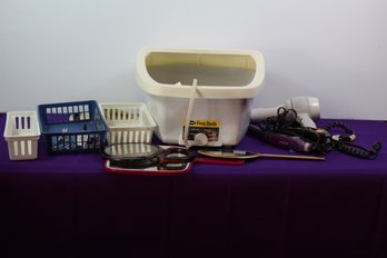 Foot Bath, Hair Utensils, Trimmers, Mirror, Vintage Mirror