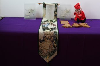 Vintage Enesco Musical Clown, Christmas Tea Lights