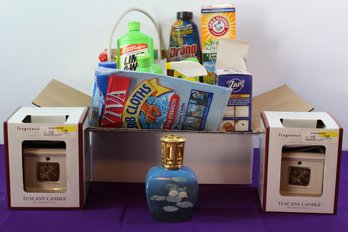 Two Fragrance Bar Warmers, Cleaning Supplies