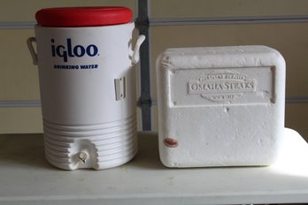 Igloo Water Cooler, Foam Cooler