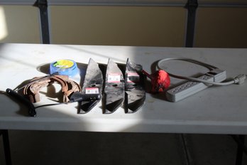Three Mower Blades 14.5 Inch, Power Cord, Weed Eater String