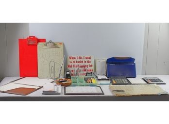 Office Supplies-calculators, Clipboards, Tape Dispenser