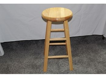 Wood Bar Stool, 24 In
