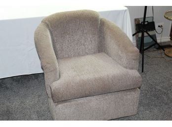 Light Brown Swivel Rocker, 32 Inch High