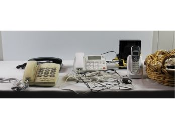 Box With 4 Phones, AT&T, Coby, VTEC