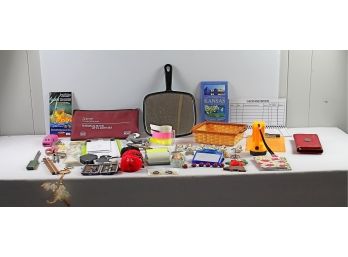 Variety Of Refrigerator Magnets(Angels, Ladybugs) Hand Mirror, Small Basket