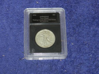 GRADED 1934 WALKING LIBERTY SILVER DOLLAR