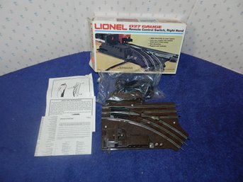 LIONEL 027 GAUGE REMOTE CONTROL SWITCH RIGHT HAND