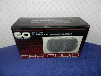 VINTAGE RADIO SHACK OPTIMUS CAR AUDIO SPEAKERS PAIR 60W NOS NIB