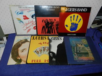 COLLECTION OF 7 J GEILS BAND VINYL RECORD ALBUMS